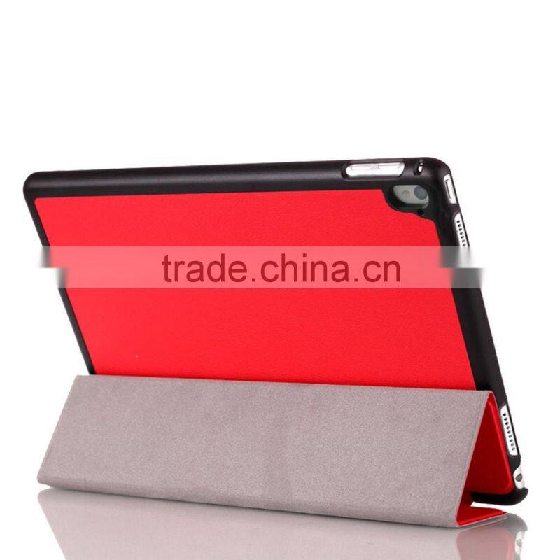 Cheap price shenzhen factory colorful slim magnet leather folders for iPad pro