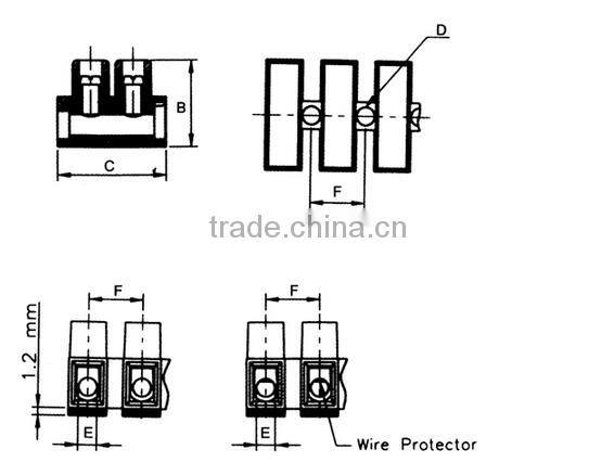 Sineyi Yuyao galvanizing PE home appliances weidmuller fuse terminal blocks