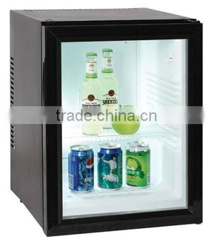hotel mini bar no noise table top glass door mini fridge