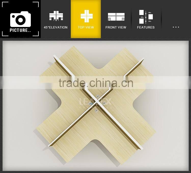 exporting market popular clover shape office workstations