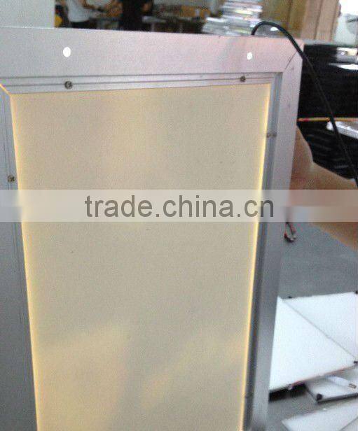 super slim shop signs,advertising ultra thin light box, led backlit slim light box ,led snapper frame
