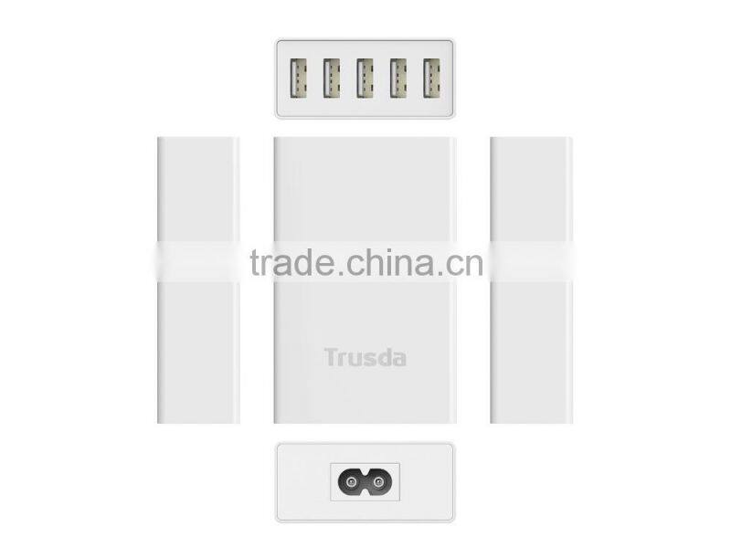 Top sale 5 port usb charger portable phone charger adapter for laptop