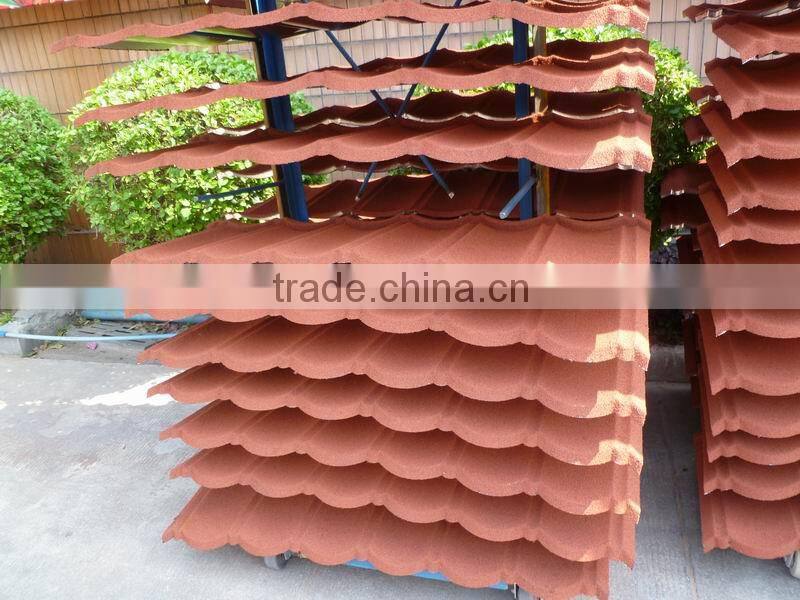 Colorful Environment Friendly Classical Stone Coated Metal Steel Roof Tile
