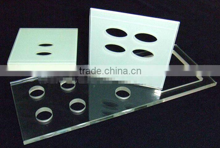 Mothin Sensor Light Switch Glass Panel 2 Gang 1 Way AC110-240V Mothin Sensor Light Switch