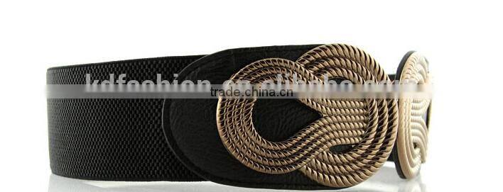 2015 elastic fashion lash to buckle dress belt