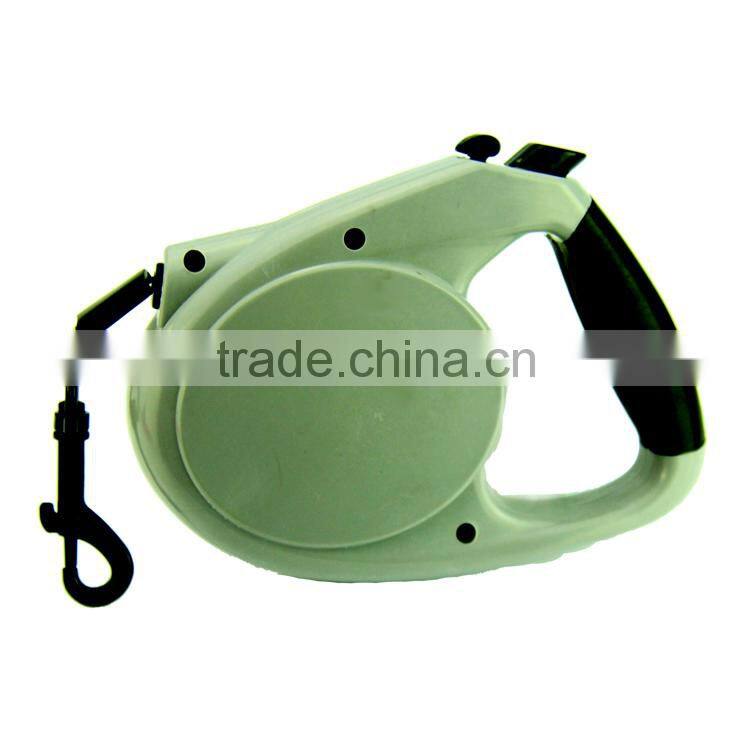 Paw Embossed Dog Flexible Leash with Flat Tape