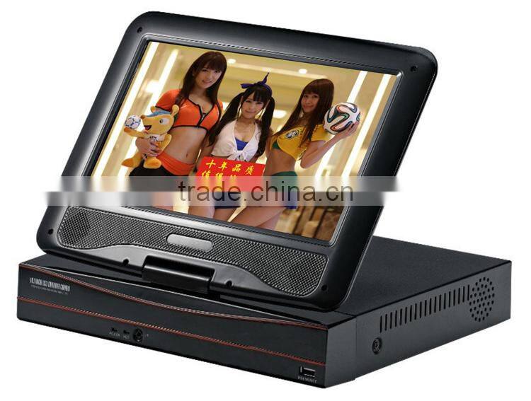 2015 New arrival factory direct selling recorder 4ch multi-mode connection 10.1 inch lcd ahd h.264 network dvr HK-AHD1004M