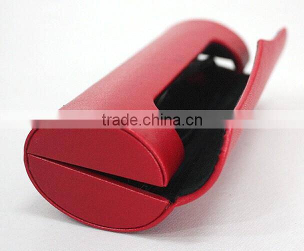 Newest design PU leather glasses pouch for reading glasses, sunglasses