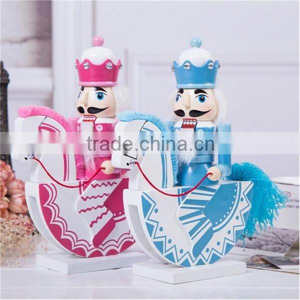 Wooden craft nutcracker christmas decorating