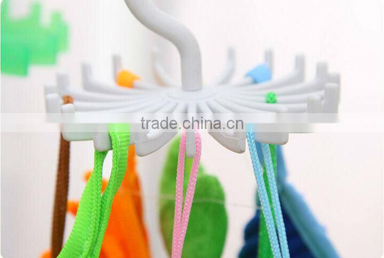 Rotating Twirl Tie Rack Adjustable Tie Belt Scarf Hanger Holder