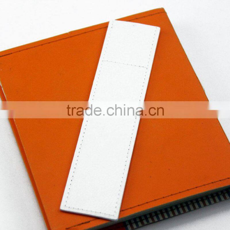 wholesale pu leather bookmark with photo pocket