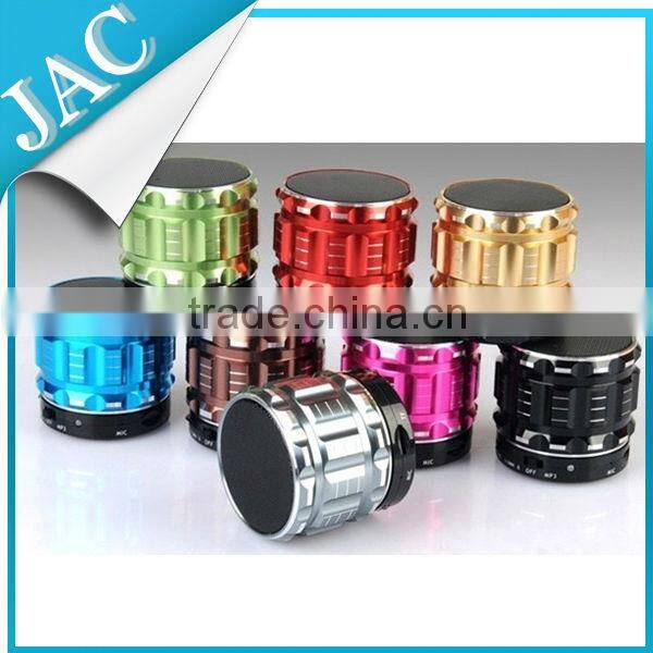 S28 Metal Mini Stereo Portable Bluetooth Speaker With Handfree Mic+TF Card Slot