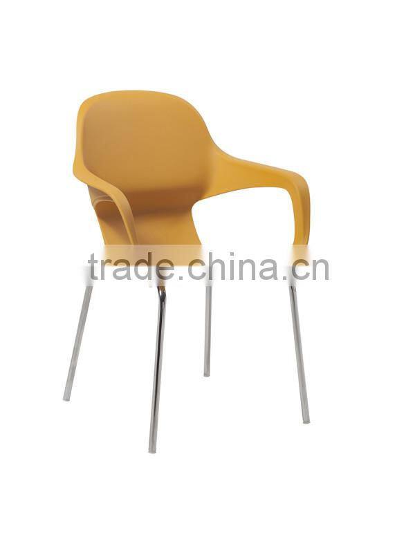 Small convenient plastic leisure chair with armrest HC-N011