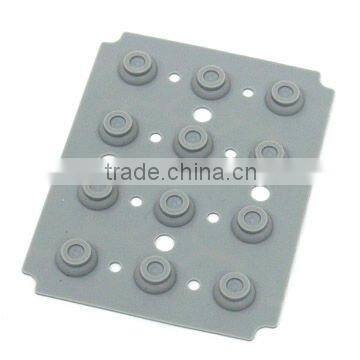 Taiwan made Compression molding silicone keypad for remote controller