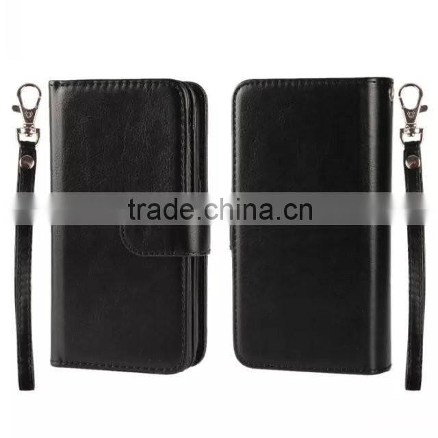 flip separable leather phone case cover card holders for huawei honor ascend lite mate8 P 9 gr3 y 6 5 max plus 7