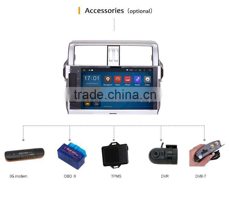 10.2 Inch 2 din Microphone control panel Android car gps dvd player for toyota
