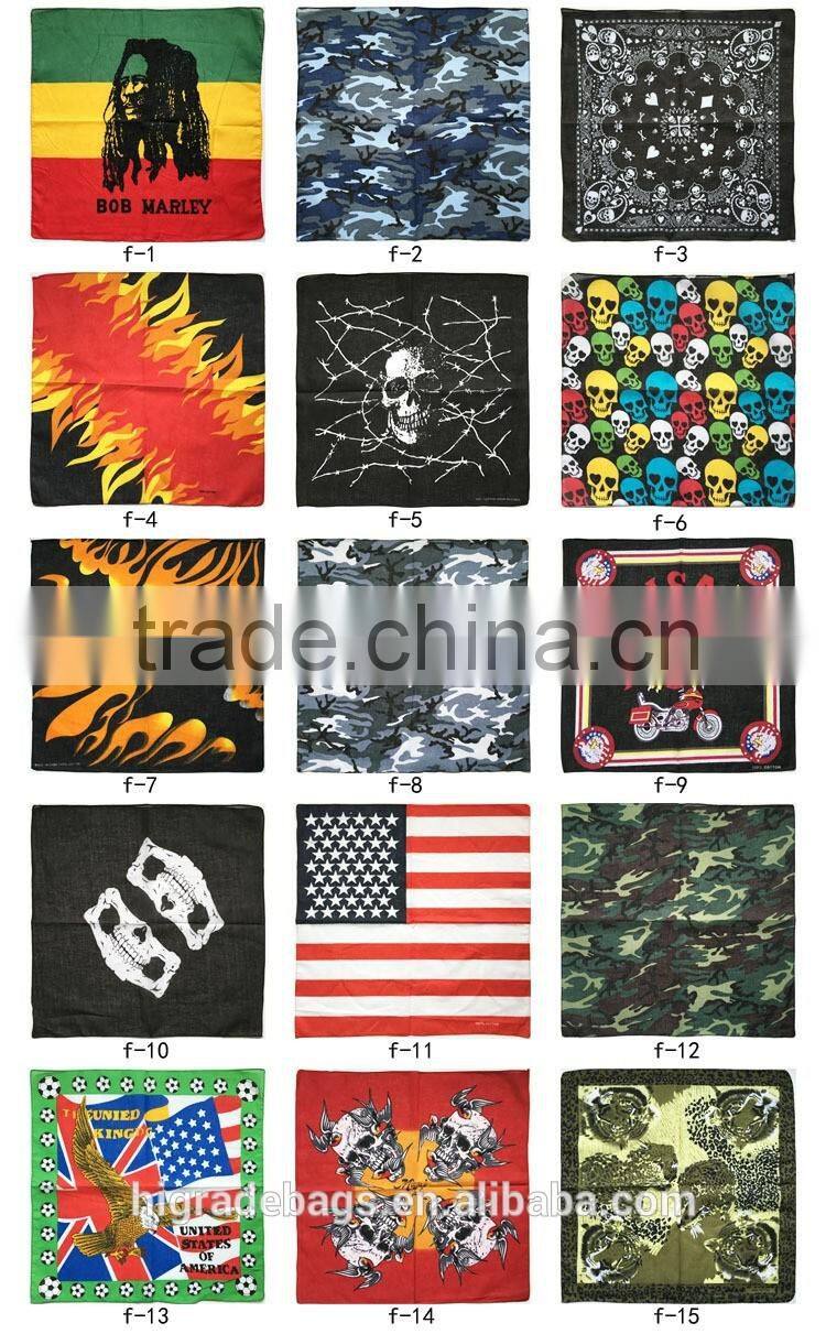 100% cotton wholesale custom bandana