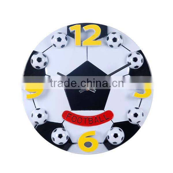 Hot Selling Factory Price Decorative Football Shape 3D Wall Clock