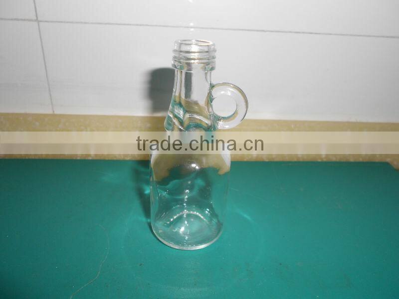 clear 50ml mini glass bottle for wine/cooking oil/olive oil