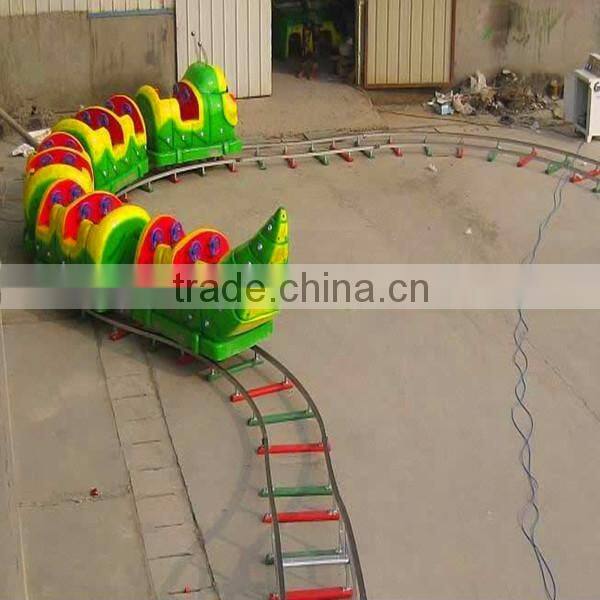 China manufacturer amusement rides kiddie caterpillar roller coaster for sale