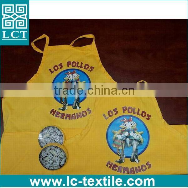 las pollos cheap cotton compressed apron for promotion LCTN2009