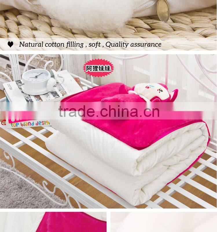 2015 new style cushion & quilt 100% cotton quilt cute style pink Ahri