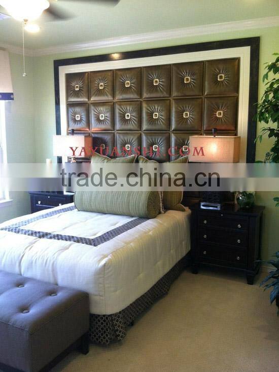 2016 new design 3D Leather wall covering size 40cm *40cm from China