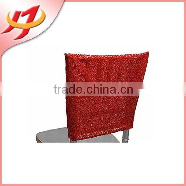Hot sale sequine Chair top Covers for weddings