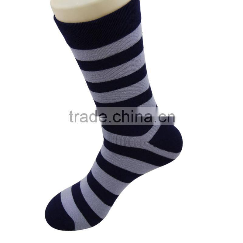 GSM-06 Stripe design bamboo fashion wholesale socks for men