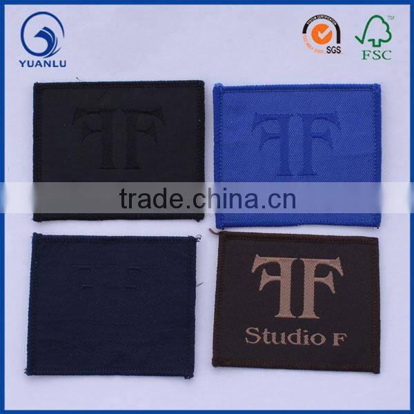 clothing private label embroidery woven badge