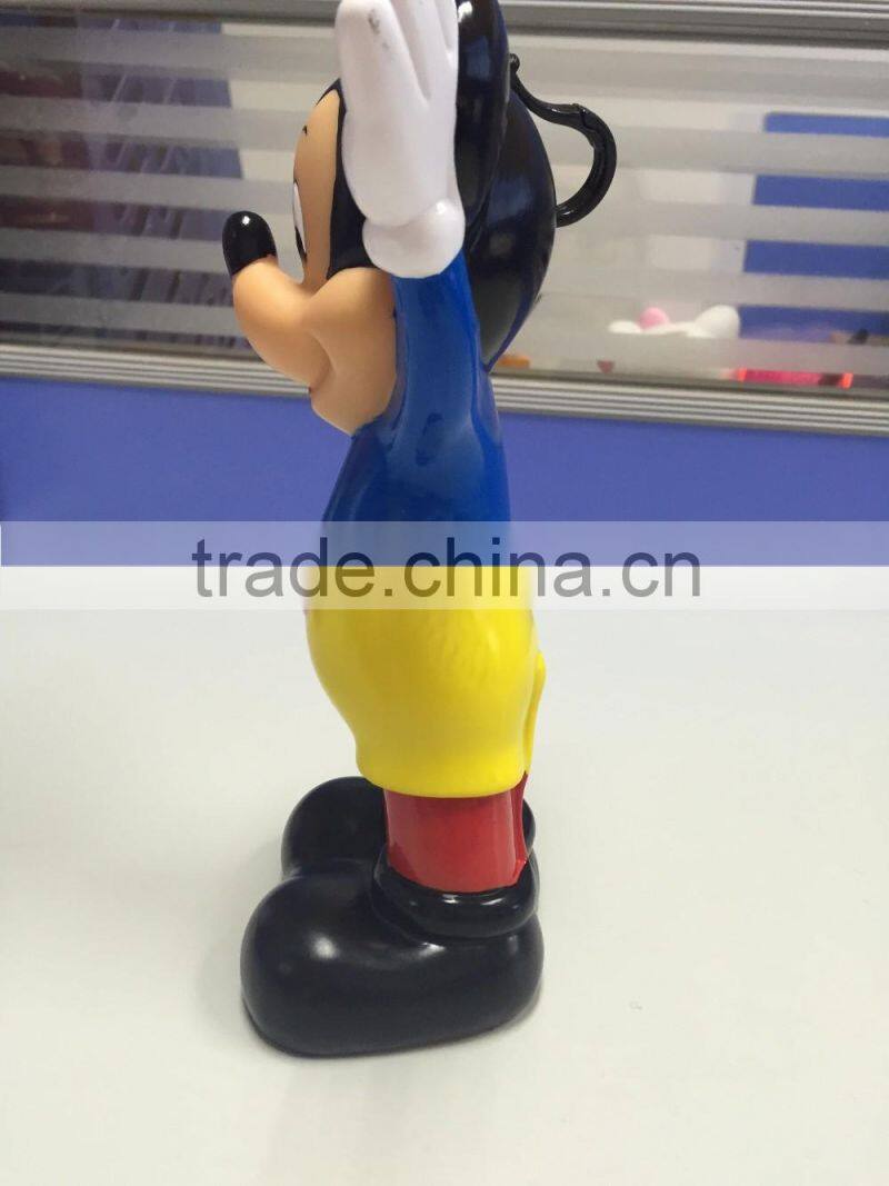 Mickey Mouse Vinyl Toy, Factory Stock Plastic Toy