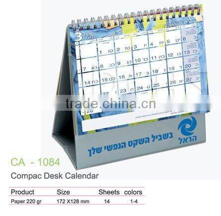 2015 Wholesale Standing Funny Cute Cardboard Desk Calendar