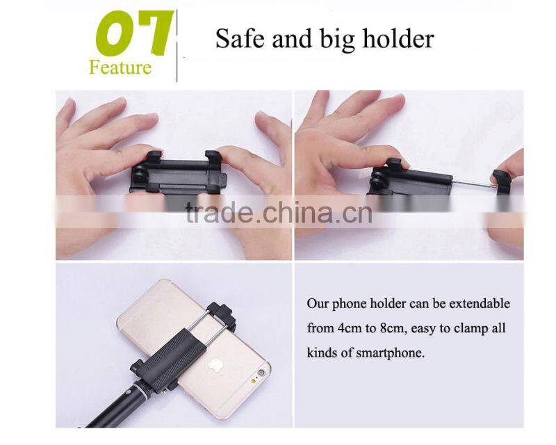 Best choice fashion aluminum selfie stick cheap and quality monopod for factory wholesale