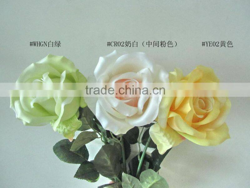 artificial flower single rose YL159