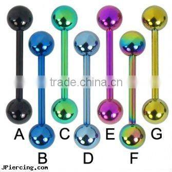 fashion tongue ring, body piercing jewelry tongue rings