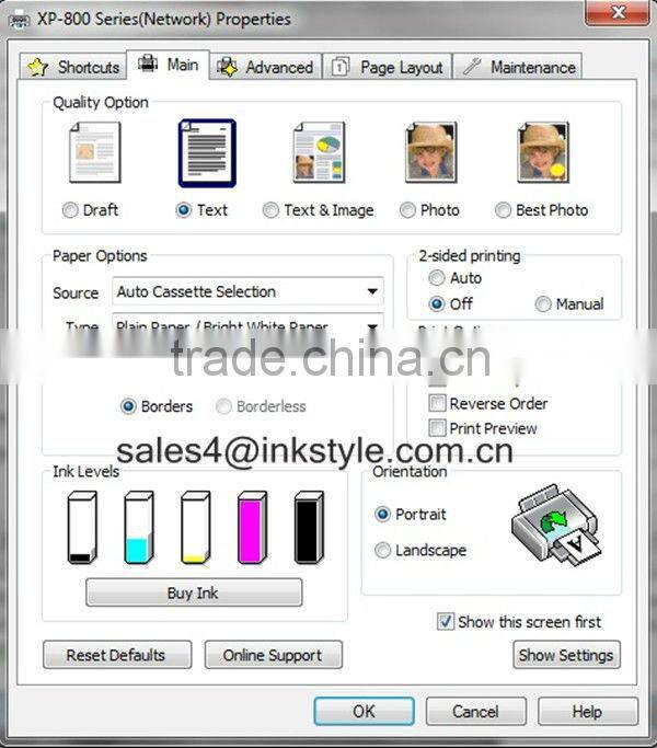 T2730-T2734 refillable ink cartridge for epson xp-600 xp-800