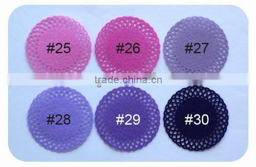felt doily , handmade felt sticker, scrapbooking sticker, layered sticker , flower felt sticker