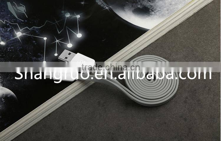 hot sale flat colorful noodle USB charging cable 8pin data cable