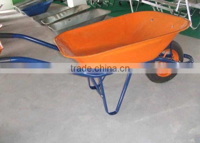 China sale metal tray wheel barrow, construction used wheelbarrow