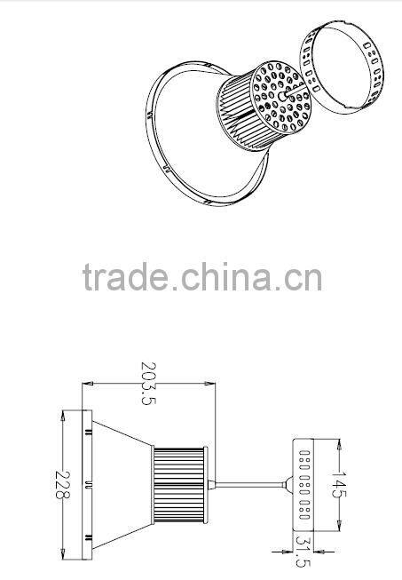 ce rohs approved manufacturer high CRI vegetable and fruit 20 30 40W warm white led fresh light