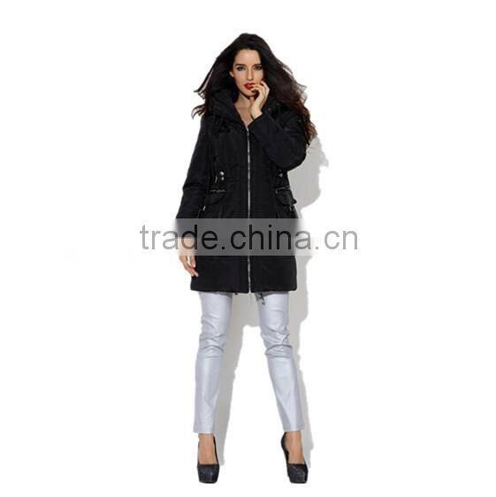 Pretty steps high quality Lightweight enough with zipper big pockets A-Line Down Coat winter 2015