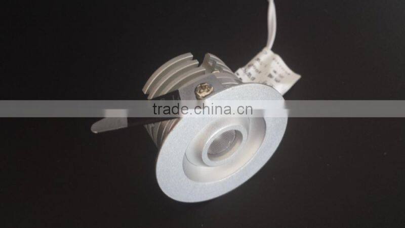 Brilliant lighting ! 1W led mini recessed ceiling downlight for jewelry display case BW8205