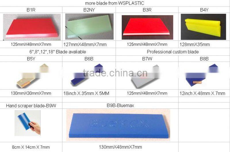 5inch Blue Max beveled squeegee blade