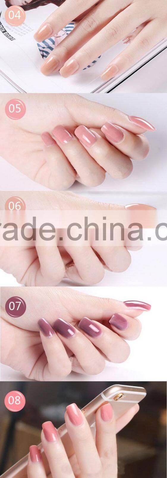 shanghai supplier CJS nude gel nude gel polish nude color gel polish