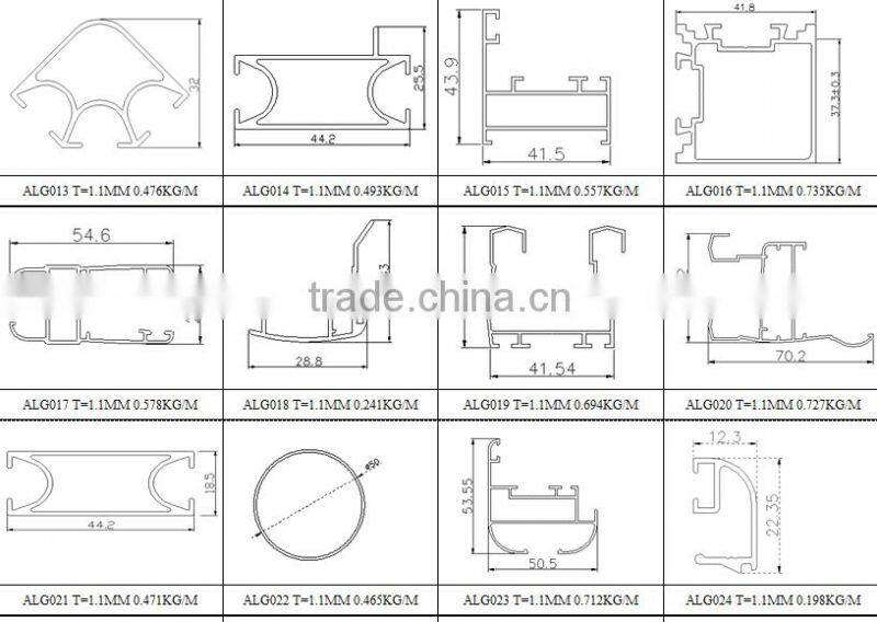 Top selling products 2015 Hollow Aluminium Profile best products for import