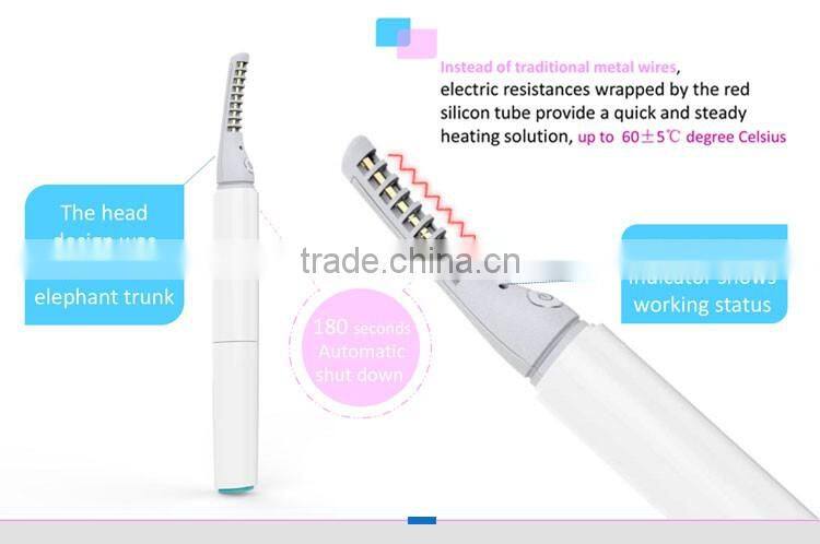 EP-201 Eyelash Curler Patented design 2 in 1 Beauty Wand battery operated