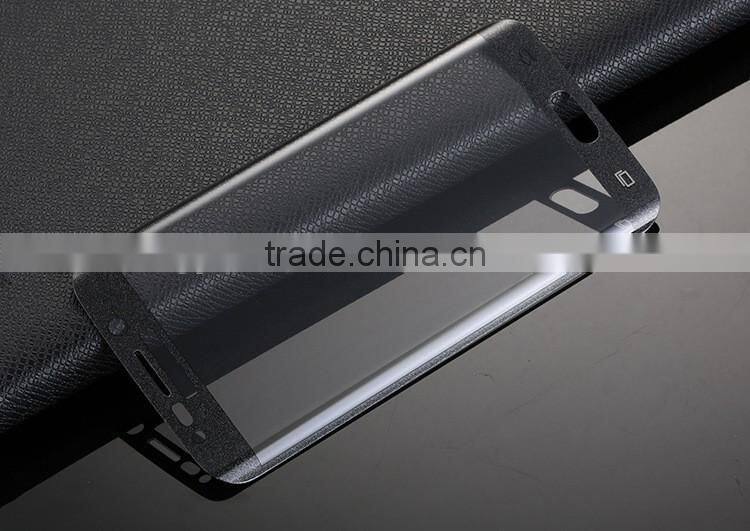 9H 0.2MM 3D Curved Full Coverage Tempered Glass Screen Protector For Galaxy S7 Edge G9350 Glass Silk print Glass Thermal Bending