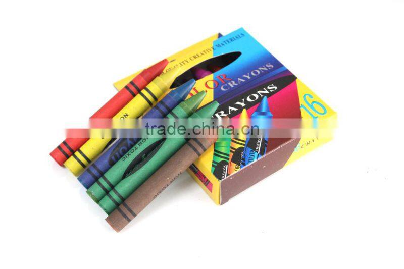 Wholesale colored crayon set wax crayon set 16pcs