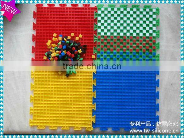 2014 FDA Silicone Baby Jigsaw Puzzle Mat