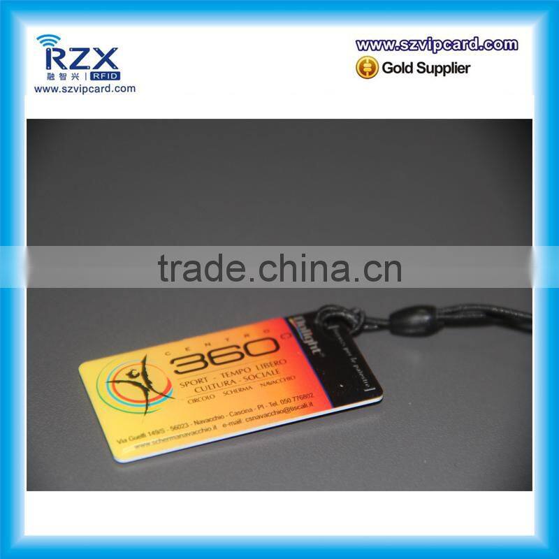 customized RFID epoxy key card with NTAG213 chip
